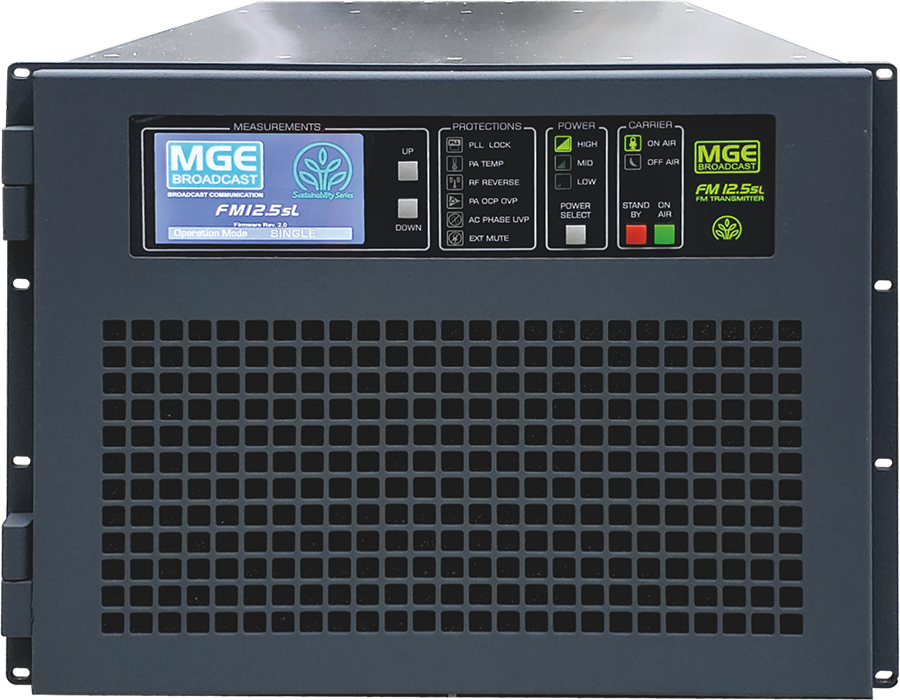 MGE BROADCAST: Transmissor FM12.5sL