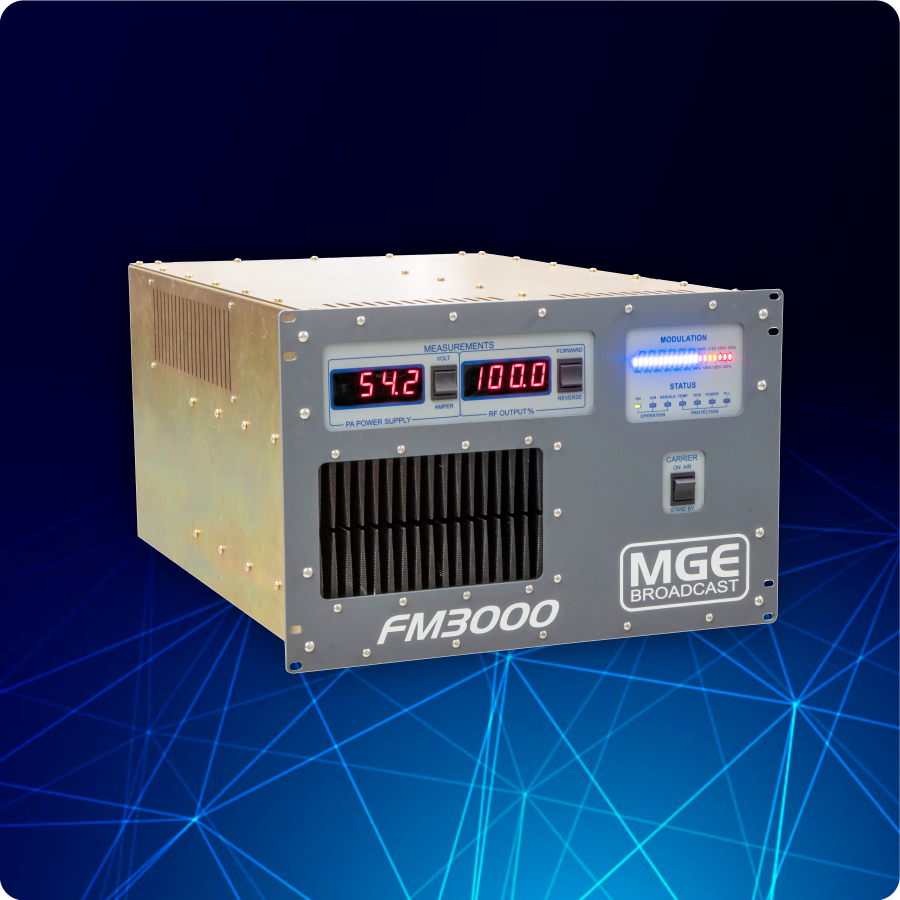MGE BROADCAST: Transmissor FM3000